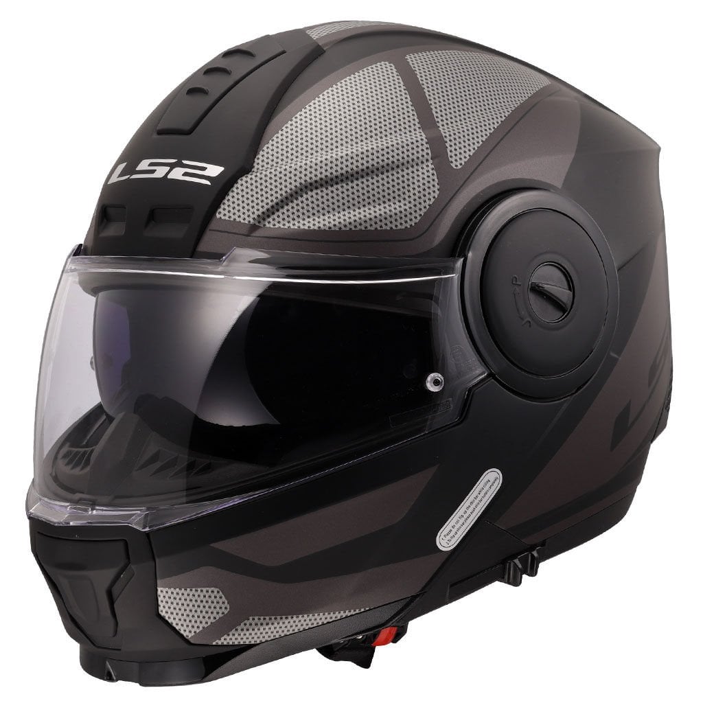 LS2 Scope 2 Axis Kask Mat Siyah-Titanyum Beden: M