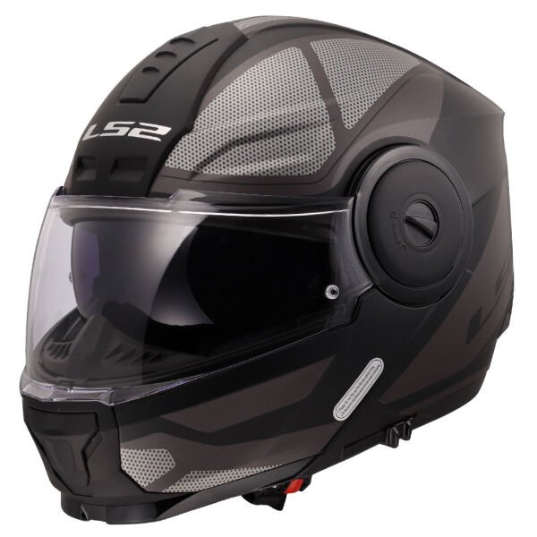 LS2 Scope 2 Axis Kask Mat Siyah-Titanyum Beden: M