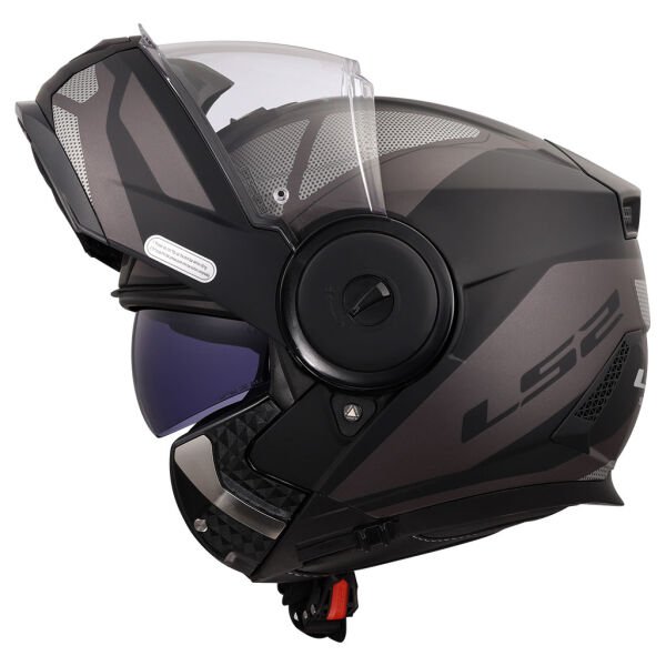 LS2 Scope 2 Axis Kask Mat Siyah-Titanyum Beden: M