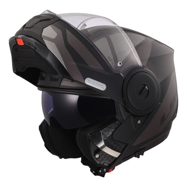 LS2 Scope 2 Axis Kask Mat Siyah-Titanyum Beden: L