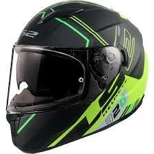LS2 Stream Evo Sche Kask Mat Siyah - Neon Sarı Beden: M