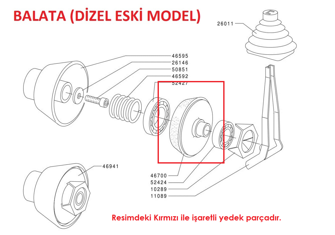 Grillo GF3 Debriyaj Balatası Orjinal