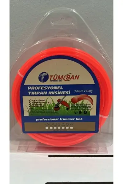 Tırpan Misina 3.0mm 400 gr Altıgen Turuncu Tümsan