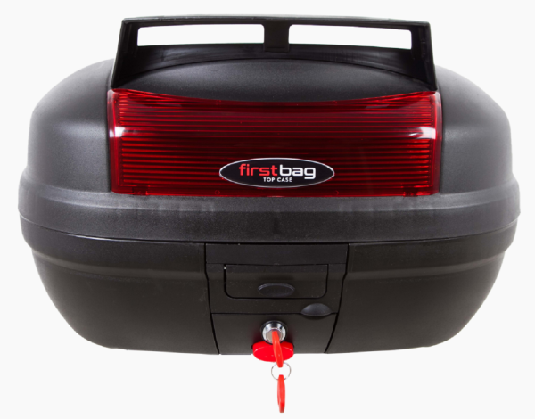 Motosiklet Arka Çanta 48 Litre Siyah Üst Bagajlı FİRSTBAG