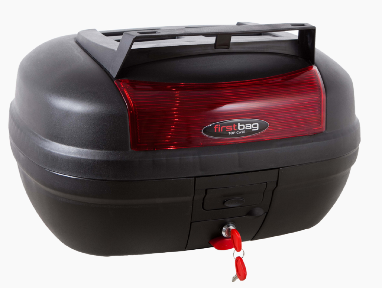 Motosiklet Arka Çanta 48 Litre Siyah Üst Bagajlı FİRSTBAG