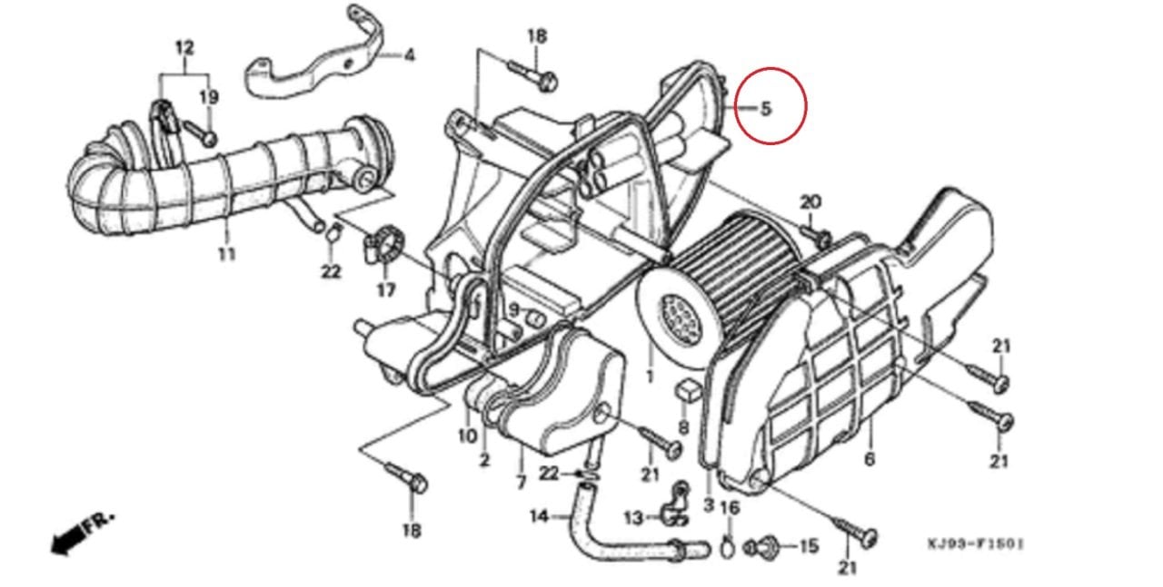 Honda Spacy110 Hava Filtre Kutusu Ym Orjinal