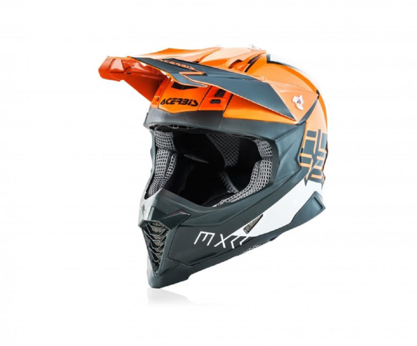 Motosiklet Kask X-RACER VTR Turuncu - Gri Beden: XL ACERBİS