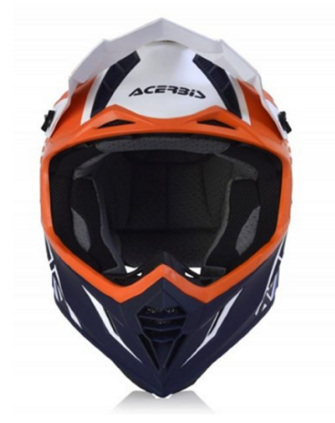 Motosiklet Kask X-TRACK Turuncu - Mavi Beden:M ACERBİS