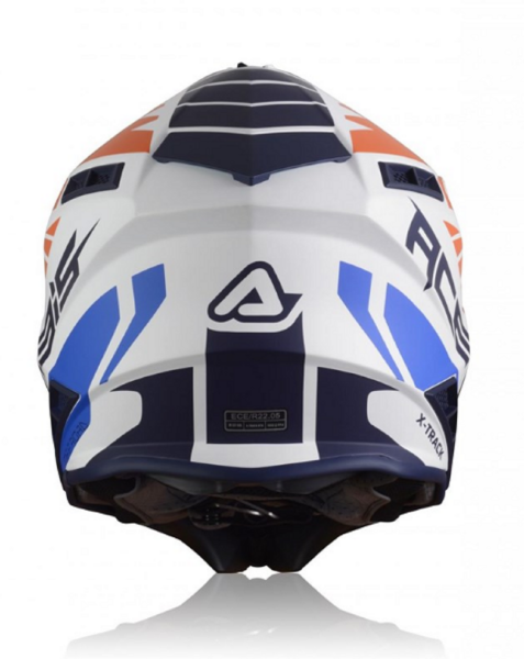 Motosiklet Kask X-TRACK Turuncu - Mavi Beden:M ACERBİS