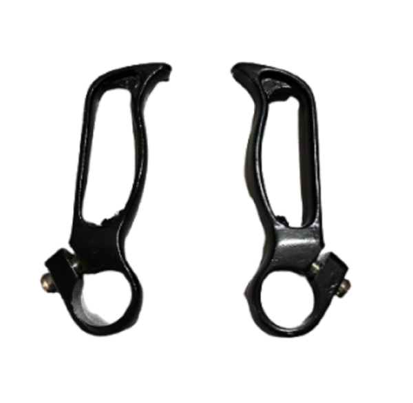 Bisiklet Bar End (boynuz) Takımı Siyah Delikli Yerli