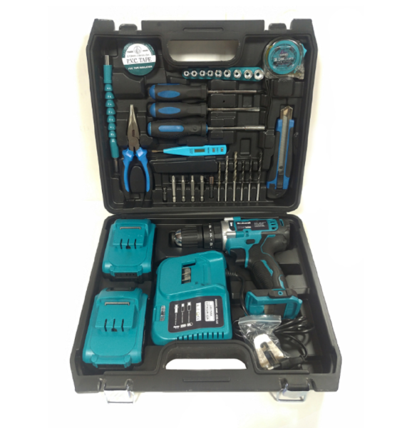 Rolwal 14V 1.5AH Şarjlı Darbeli Matkap Çift Akülü + Aksesuar