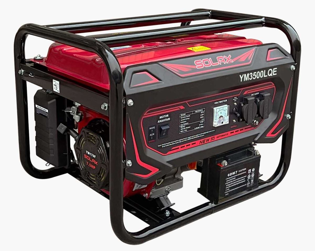 Solax YM3500LQE Jeneratör Benzinli Marşlı Monofaze