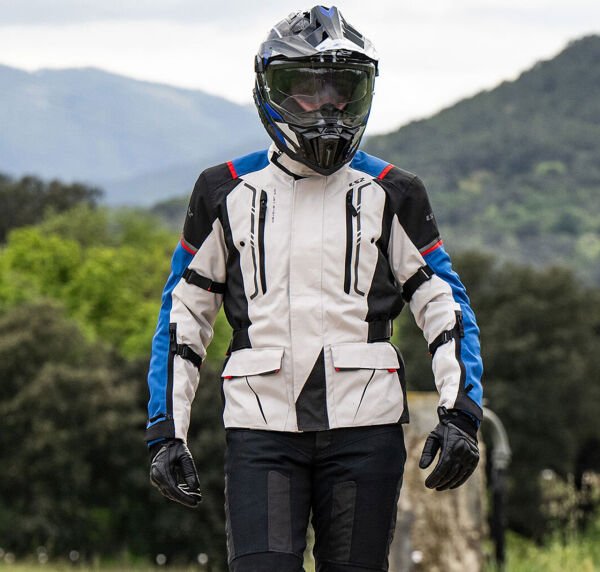 LS2 Narvik Mont Mavi-Siyah-Gri-Kırmızı Beden: L