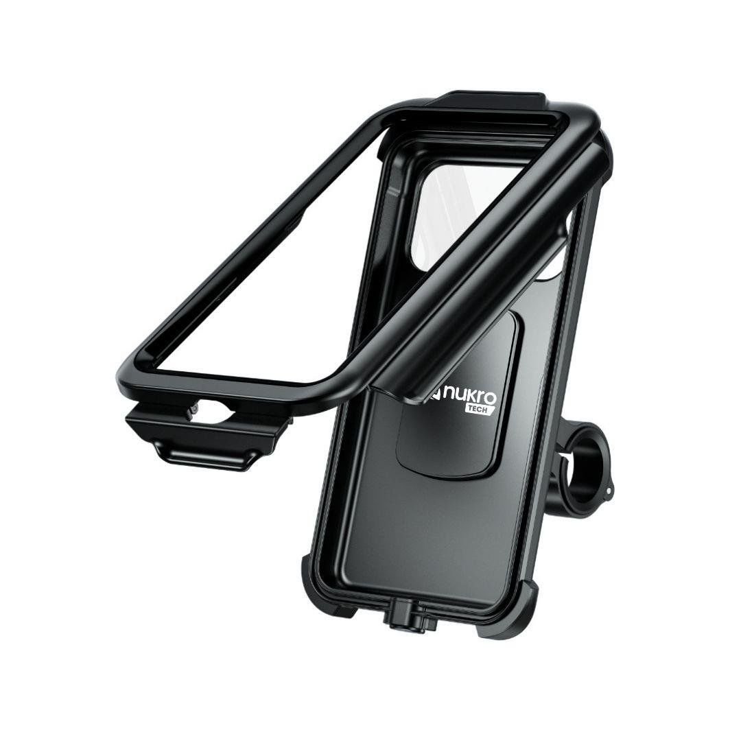 Motosiklet M18 -54 Gidon Bağlantılı Su Geçirmez Telefon Tutucu NUKROTECH