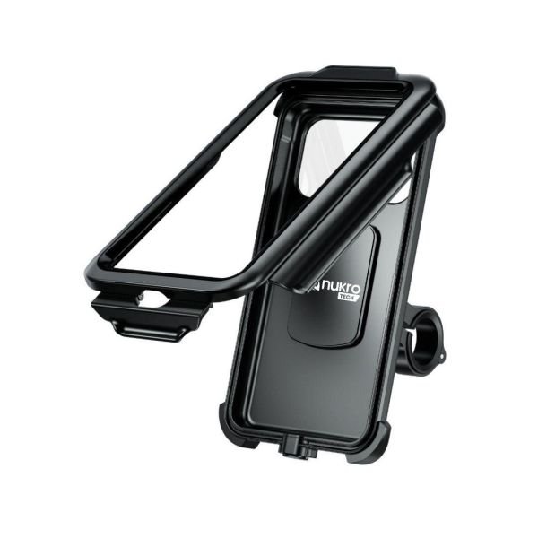 Motosiklet M18 -54 Gidon Bağlantılı Su Geçirmez Telefon Tutucu NUKROTECH
