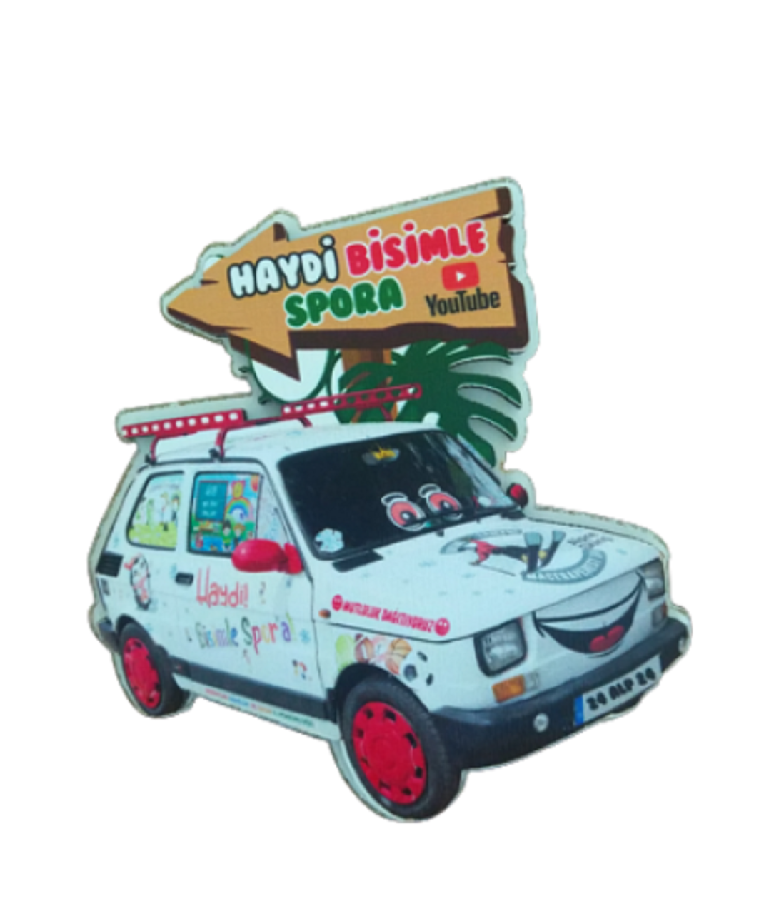 'Haydi Bisimle Spora' Dolap Magneti