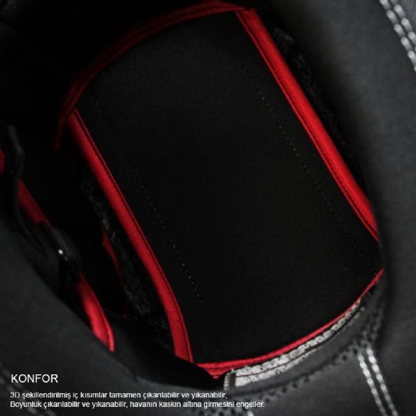 Motosiket Kask SX100 SKYWAY Gri - Kırmızı Beden:XL NEXX