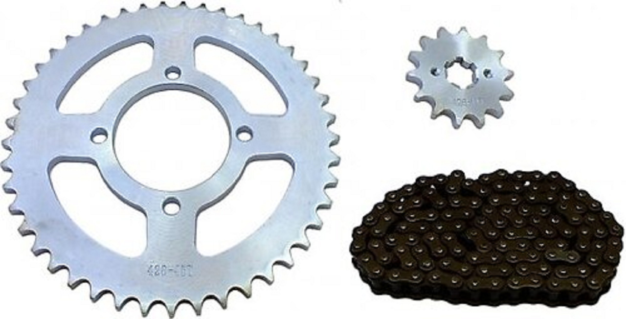 Yamaha YBR 125 Ön Arka Zincir Dişli 428H-118L Prc