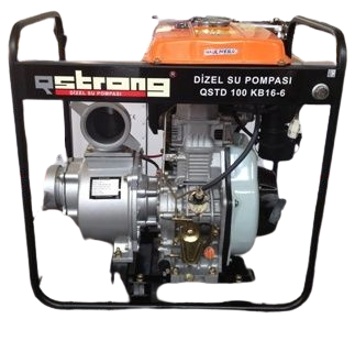 Qstrong Kb100 Dizel Su Motoru Marşlı 4 Parmak