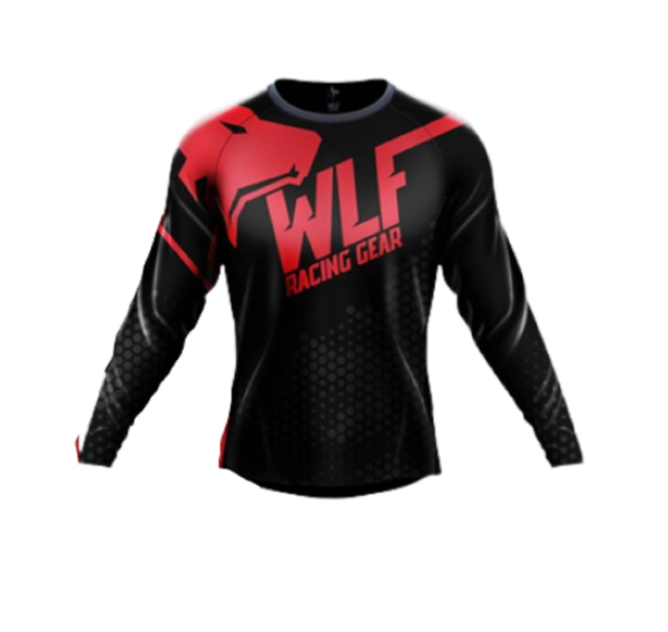 Motosiklet Jersey Kırmızı Beden:XL WLF RACİNG