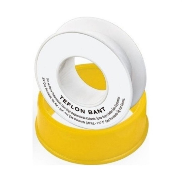 Muhtelif Teflon Bant 12mmx0.76mmx10m Yerli