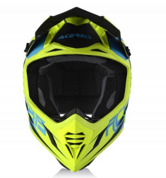 Motosiklet Kask X-TRACK Mavi - Sarı Beden:L ACERBİS
