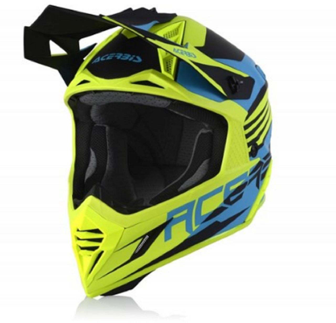 Motosiklet Kask X-TRACK Mavi - Sarı Beden:L ACERBİS