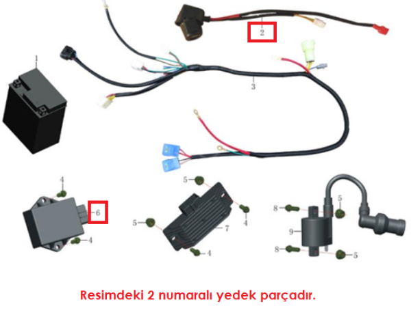 Apachi XZ250R Marş Otomatiği 2V-4V Orjinal