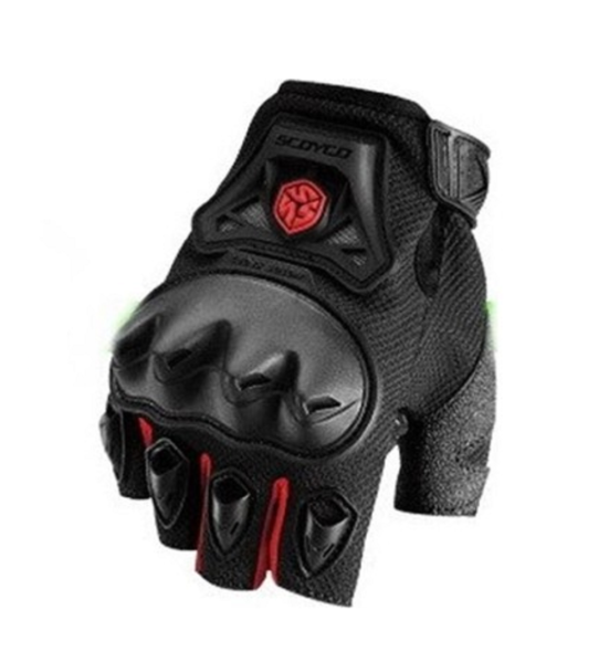 Motosiklet Eldiven MC29D Yarım Kırmızı Beden:XL Scoyco