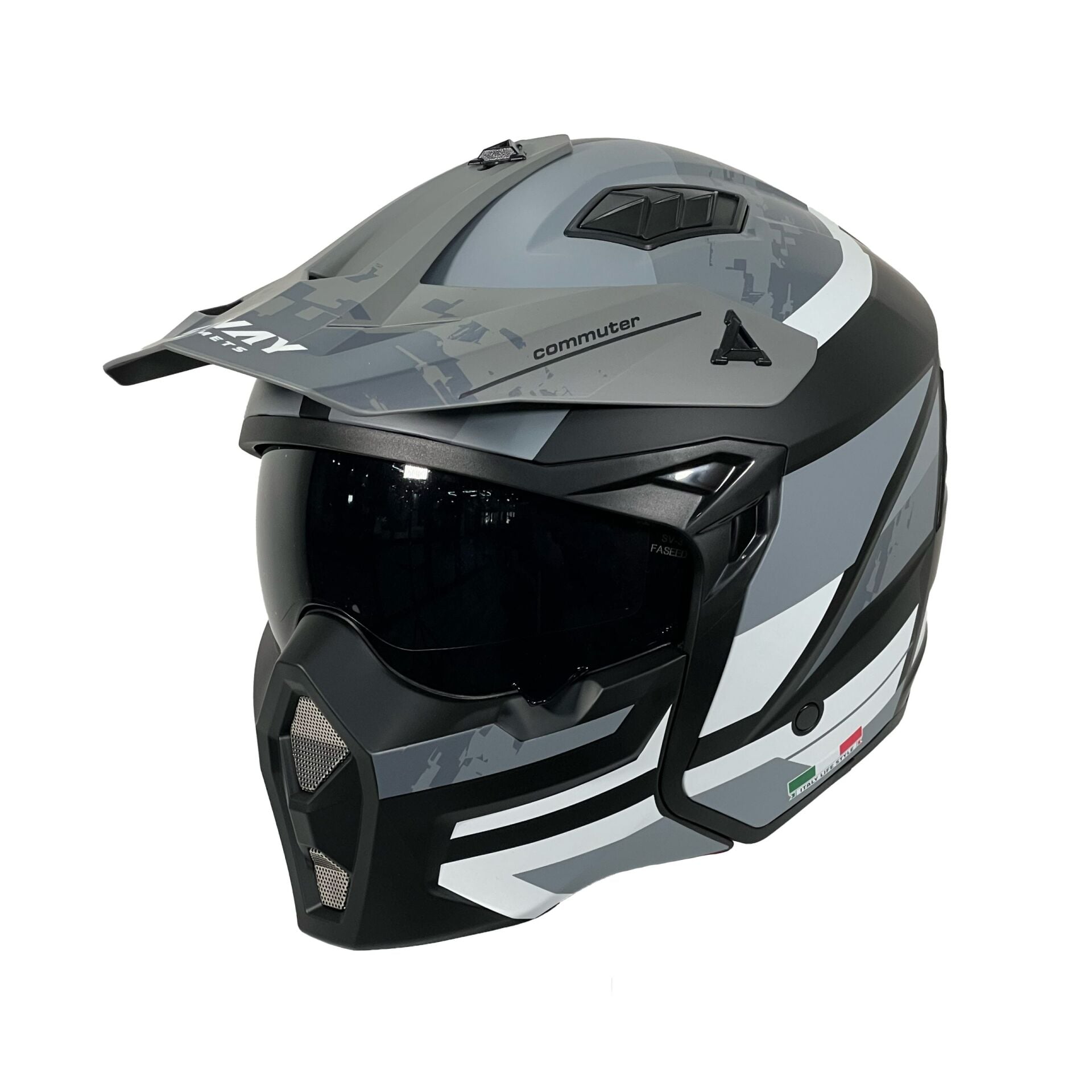 Sway X1 Trak Kask Black Grey Beden: L