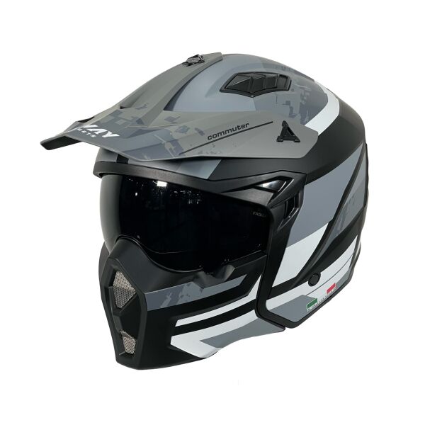Sway X1 Trak Kask Black Grey Beden: L