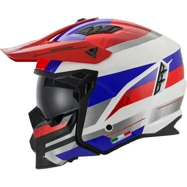 Sway X1 Trak Kask White Red Beden: L