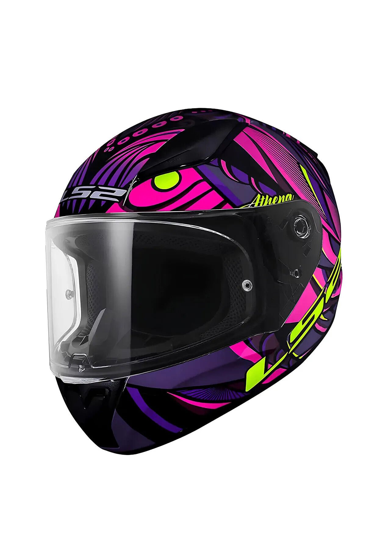 LS2 Rapid 2 Kask Athena Siyah-Mor Beden: S