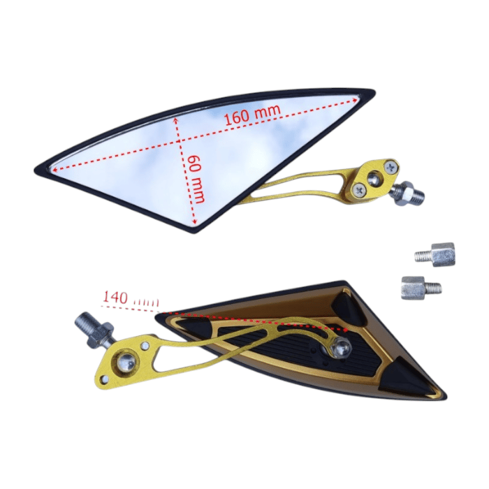 Motosiklet Ayna Takımı Modifiye Gold 8-10mm Renixpart