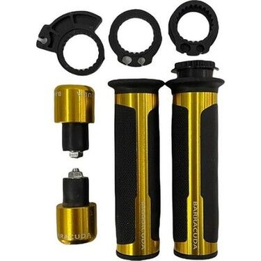 Motosiklet Elcik ve Tapası Set Gold Barracuda
