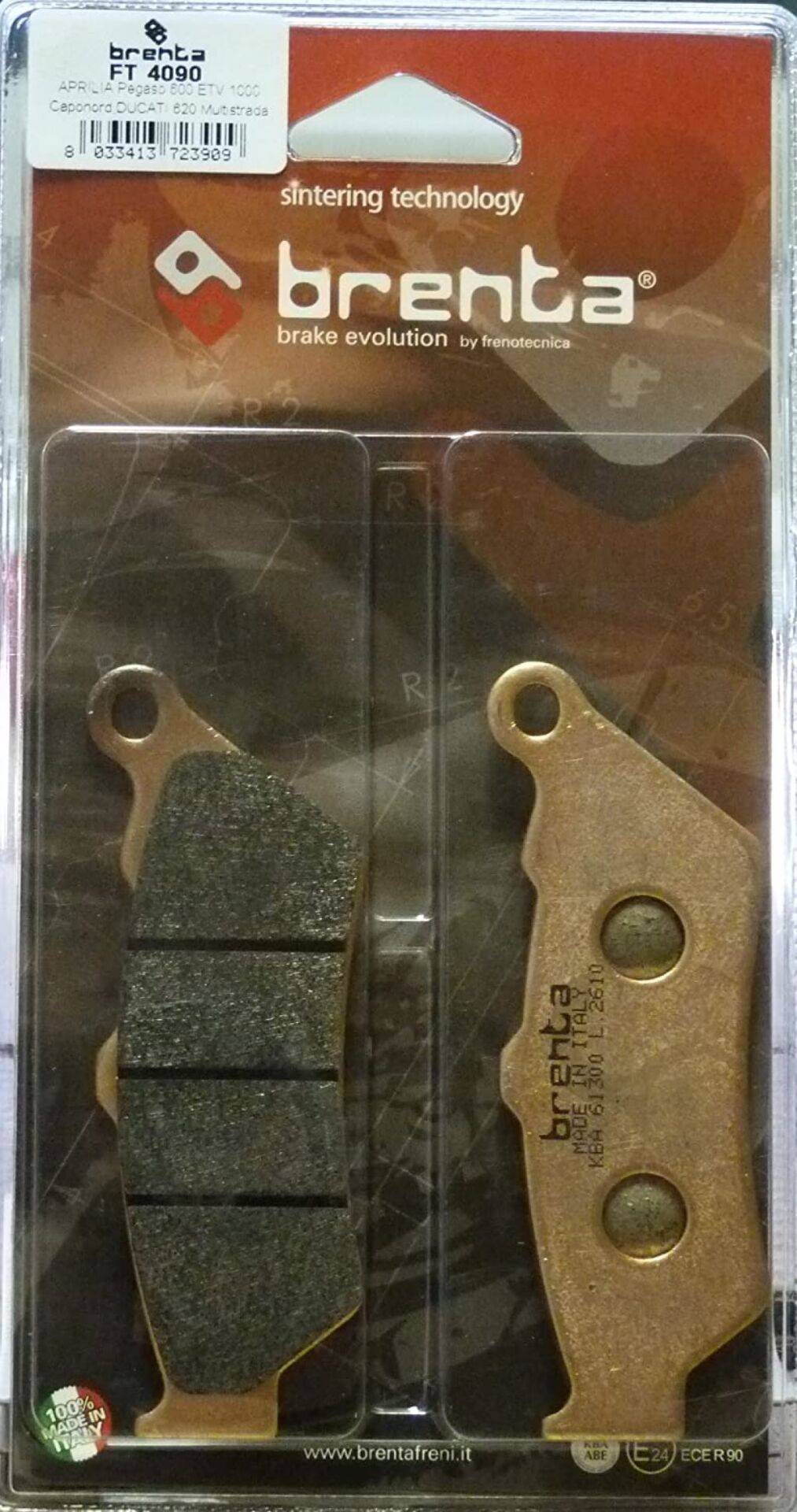 Motosiklet Fren Balatası FT4090 Sinterli Brenta