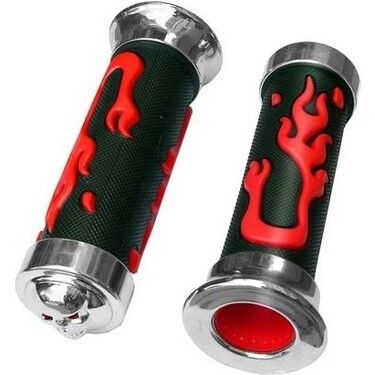 Motosiklet Elcik Takımı Kırmızı Sarı Alevli CTVR