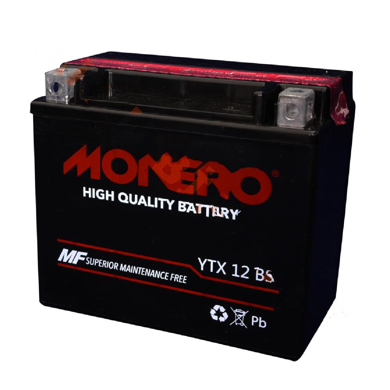 Akü YT12B 12V 12 Ah Bakımsız 150x70x130mm Monero