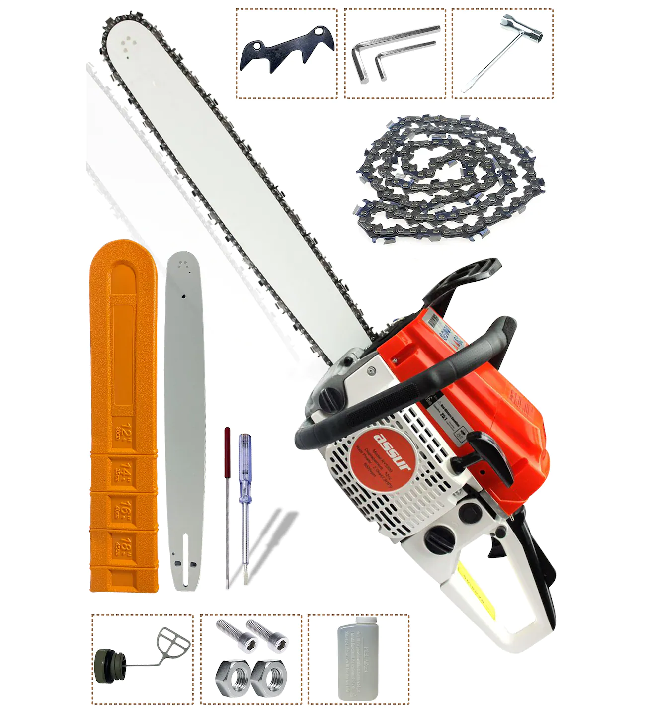 Assur 5200 Motorlu Testere 325L - 36D 3.0 HP