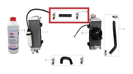 Kayo KT 250 Radyatör Bağlantı Hortumu Orjinal