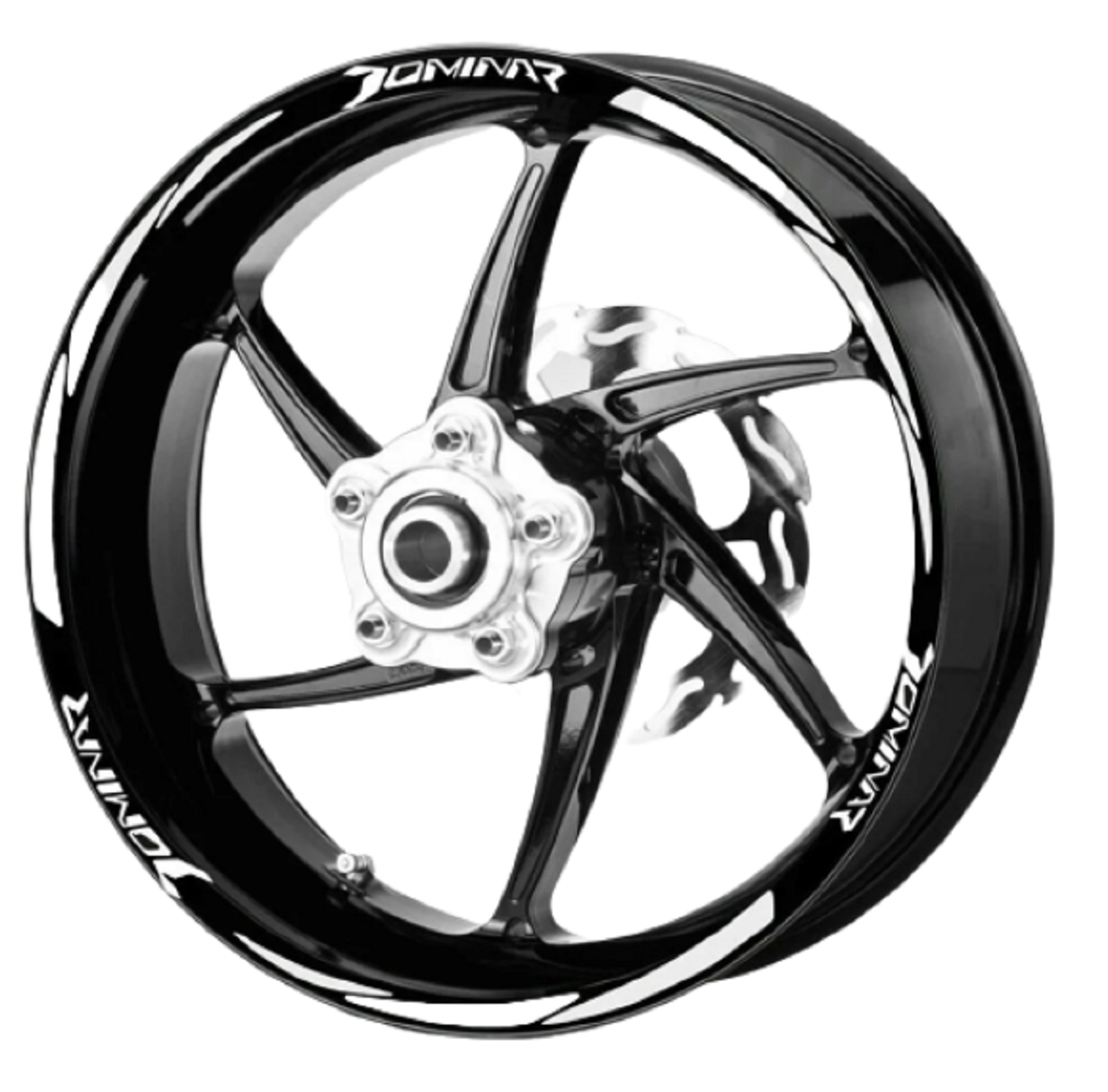 Bajaj Dominar 250-400 Jant Şeridi Beyaz Dominor Logolu GP