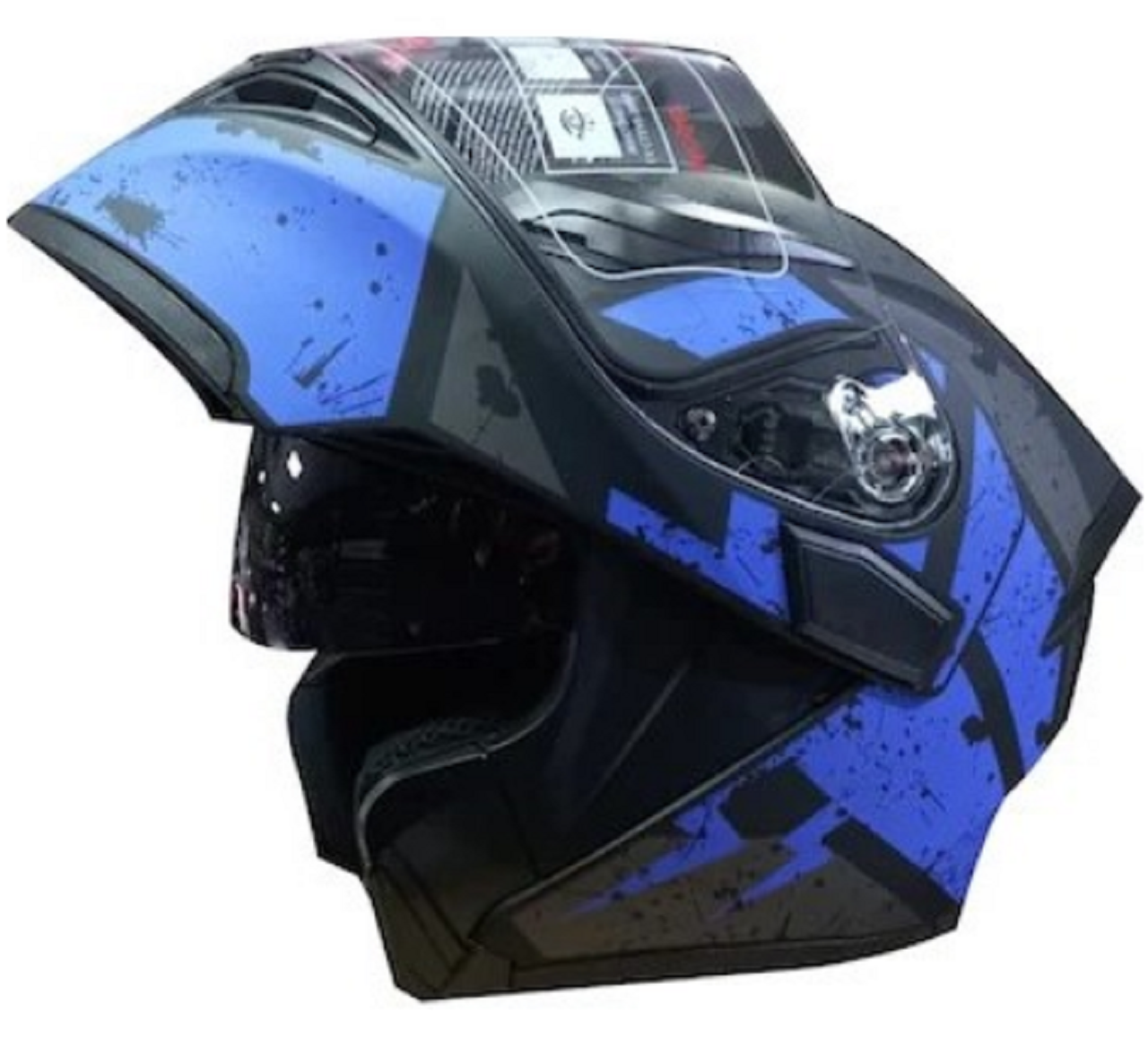 Kask JK-D1 Çeneden Açılır Vizörlü Mavi - Mat Siyah 2008 Beden: L STROMAS