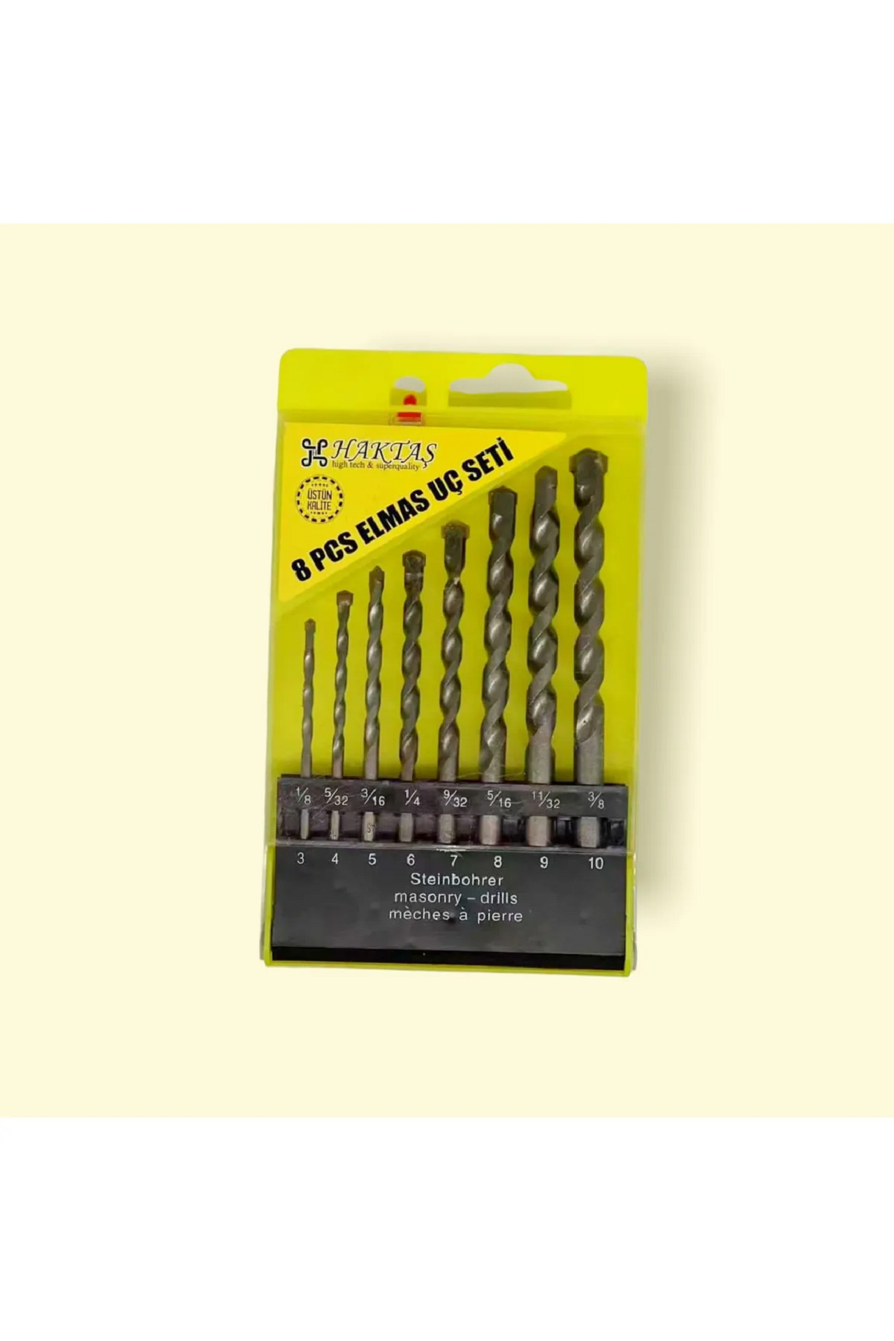 Matkap Uç Seti 8 Li HSS Profesyonel Haktas