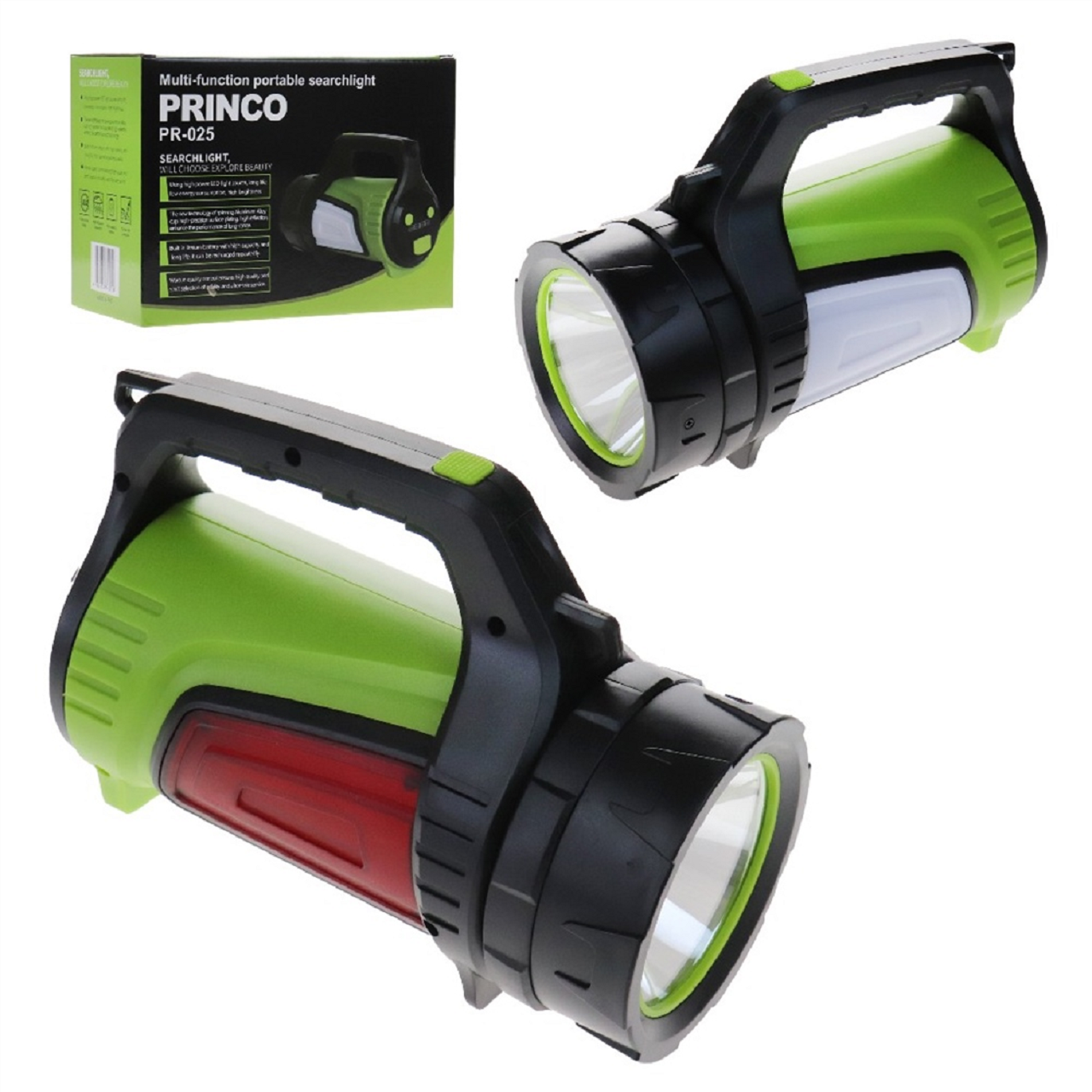 Princo PR-025 Portatif El Lambası Ledli Fener Yeşil