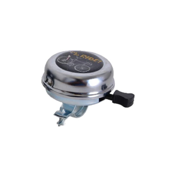 Bisiklet Zil Resimli Krom-Siyah Rectus