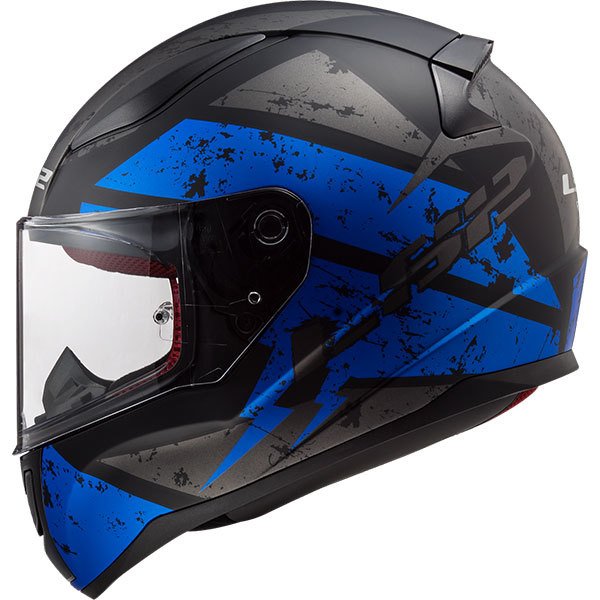 Motosiklet Kask Rapıd Deadbold Mat Siyah-mavi Beden:xl Ls2