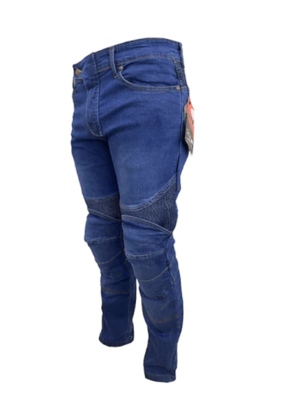 Motosiklet Kot Pantolon Korumalı Beden: 28 Mavi Prosev
