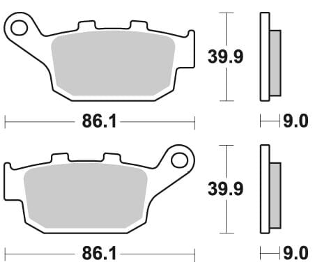 Motosiklet Fren Balatası 956CM56 Brakking
