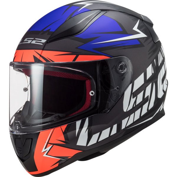 Motosiklet Kask Rapıd Cromo Mat Turuncu-mavi Beden:l Ls2