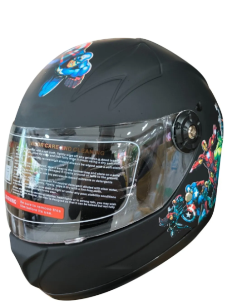 Kask Çocuk Modeli Mavi Çeneli